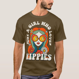 T-shirt 60s et les années 70 Hippie Hippie Retro Vintage H