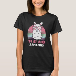 T-shirt 61 ans Anniversaire lamazing 61e anniversaire Llam