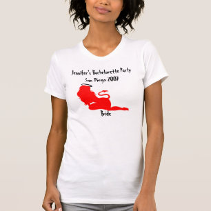 T-shirt 62379, Devil/Angel Naughty/Nice Bachelorette Party