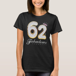 T-shirt 62 & Fabuleux 62 Ans 62e Anniversaire Diamant C