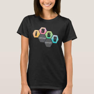 T-shirt 62e anniversaire Dames Mens 62 ans 1960 7