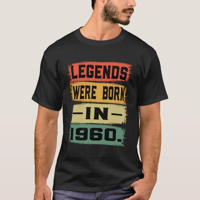 T-shirt 62E Cadeau Anniversaire 62 Ans Légendes Sont Nées  (Devant)