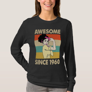 T-shirt 63 Ans Awesome depuis 1960 63ème anniversaire