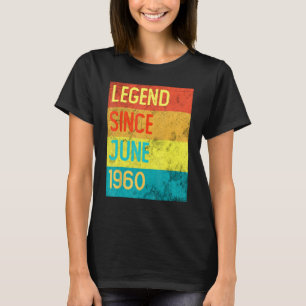 T-shirt 63 ans Vintage juin 1960 63e anniversaire