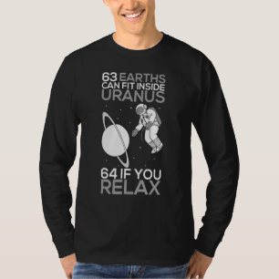 T-shirt 63 Terres Peuvent S'Adapter À L'Intérieur D'Uranus