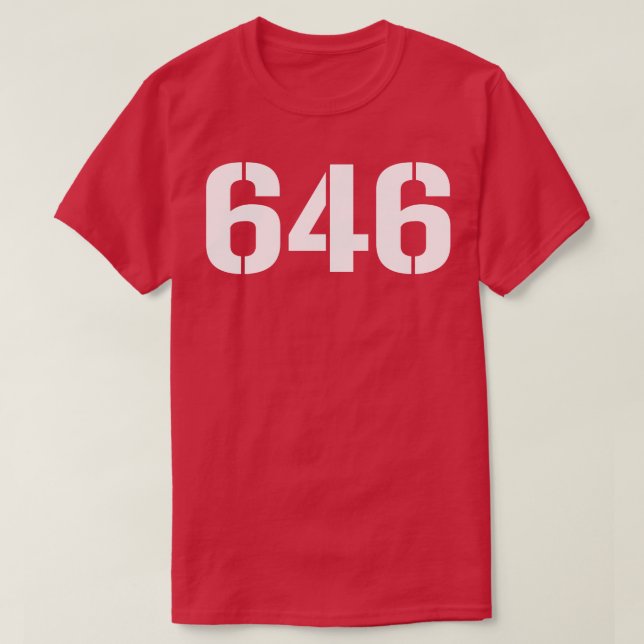 T-shirt 646 Texte blanc (Design devant)