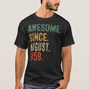 T-shirt 64 Anniversaire Awesome Depuis Août 1959 64