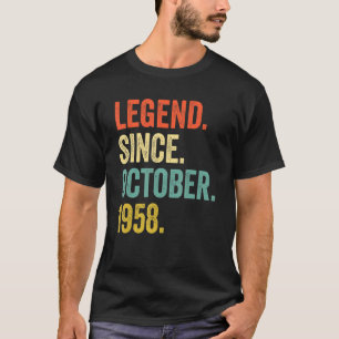 T-shirt 64 Ans Légende Vintage depuis Octobre 1958 64t