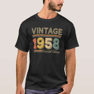 T-shirt 64 ans Vintage 1958 64e anniversaire