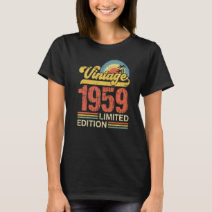 T-shirt 64 ans Vintage 1959 64e anniversaire