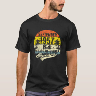 T-shirt 64E Cadeau Anniversaire 64 Année Awesome Depuis Se