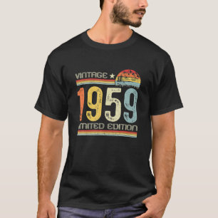 T-shirt 64th B Day Gifts Vintage 1959 Limited Edition 64