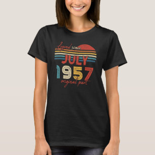 T-shirt 65 Anniversaire Légende depuis juillet 1957 Partie
