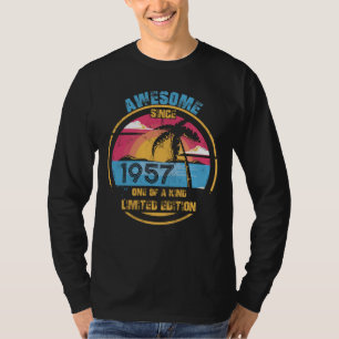 T-shirt 65 ans Awesome depuis 1957 65e anniversaire