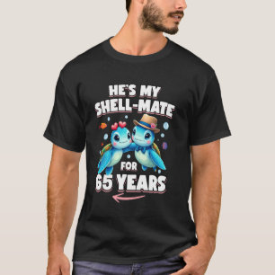 T-shirt 65 Ans Couple Anniversaire Tortues Il Est Elle Est