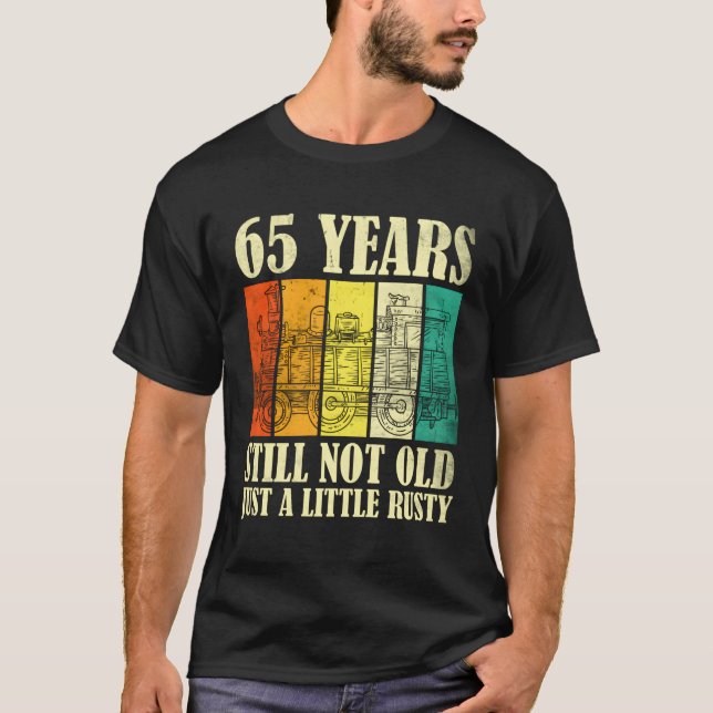 T-shirt 65 Train À Vapeur Du Chemin De Fer 65E (Devant)