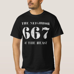T-shirt 667 Le Voisin De La Bête (Blanc vintage)