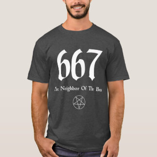 T-shirt 667 Le Voisin De La Bête Funny Premium