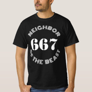 T-shirt 667 Le Voisin De La Bête - v2 (blanc)