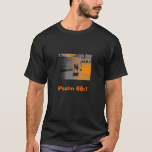 T-shirt 66:1 de psaume de culte de tambour