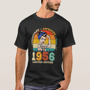 T-shirt 66 Ans Légendaire Depuis 1956 Magnifique 66E Oisea