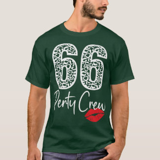 T-shirt 66 Équipage de fête Boire des cadeaux de bière 66e