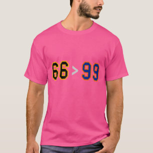 T-shirt 66 Plus De 99 Drôle Pittsburgh Edmonton Hocke