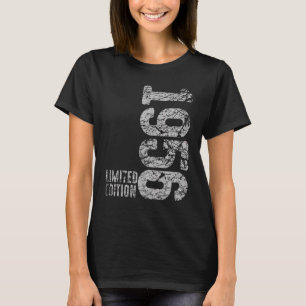 T-shirt 66e anniversaire Dames Mens 66 ans 1956 4