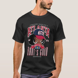 T-shirt 678 ATL Indicatif régional Mélané sans apologétiqu