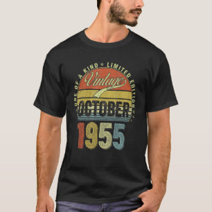 T-shirt 67 Ans Vintage Octobre 1955 67e Anniversaire Moi