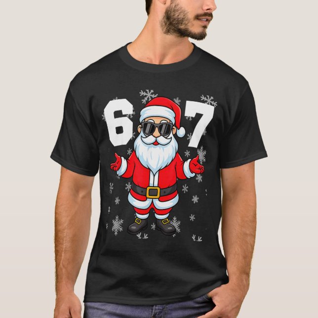 T-shirt 67 Christmas 6 7 Meme Pajamas 67 Bruh Slang  (Devant)