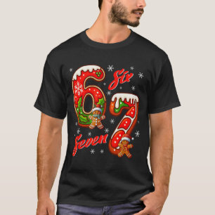 T-shirt 67 Citation de mème de Noël 6 7 Costume de mème Xm