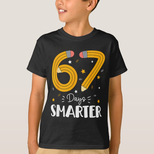 T-shirt 67 Days Smarter Gen Alpha Slang 67 Meme Teachers S (Devant)