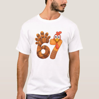 T-shirt 67 dinde de thanksgiving drôle