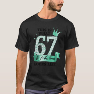 T-shirt 67 & Fabulous I Turquoise White Party Group Photo