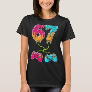 T-shirt 67 Glace Drip Meme Gamer Six Sept Gen Alpha S