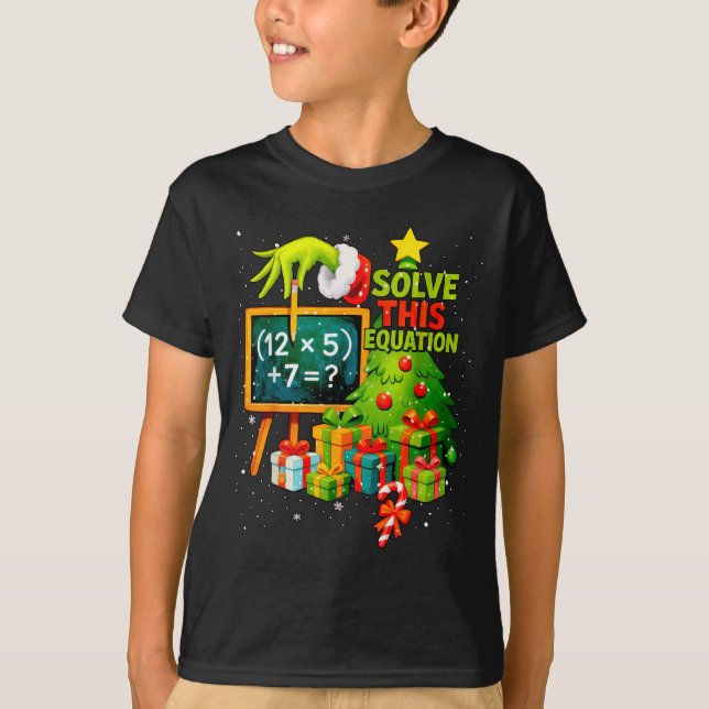 T-shirt 67 Green Teacher Christmas Six Seven Meme Brainrot (Devant)