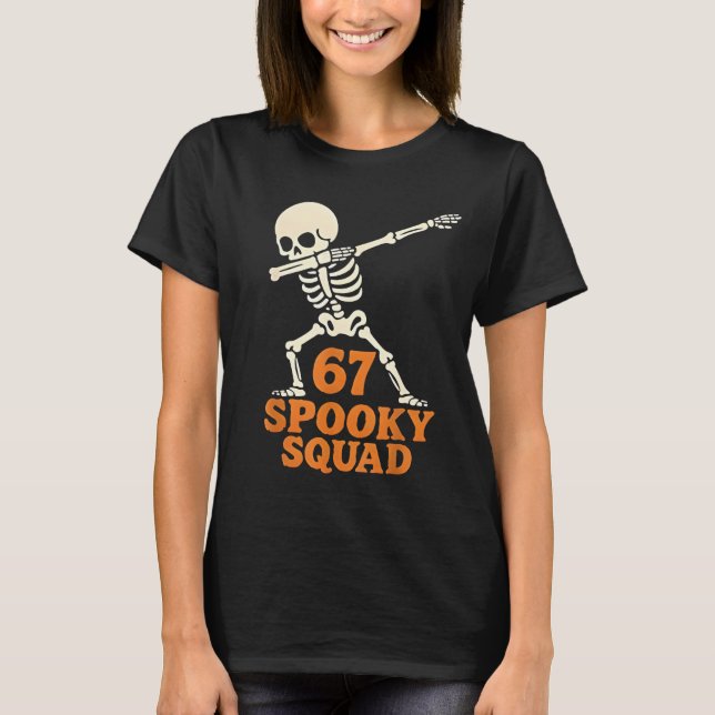 T-shirt 67 Halloween Meme 6 7 Numbers Six Seven Funny Kids (Devant)