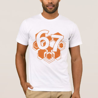 T-shirt 67 Hexa Fusion – Conception de nombre géométrique