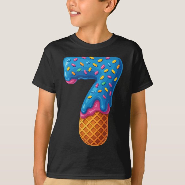 T-shirt 67 Ice Cream Drip Meme Funny Six Seven Gen-alpha C (Devant)