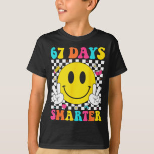 T-shirt 67 jours plus intelligent drôle six sept 6 7 mème