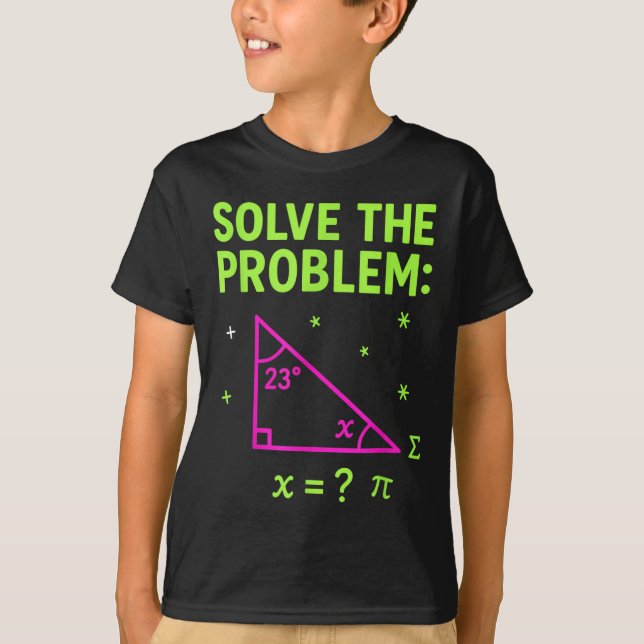 T-shirt 67 Math Meme Solve The Problem Funny Teachers Stud (Devant)