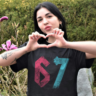T-shirt 67 Mème amusant Six Sept Gen Alpha