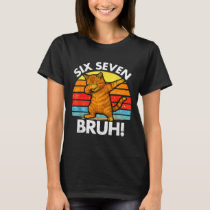 T-shirt 67 Meme Chat Dabbing Six Sept 6 7