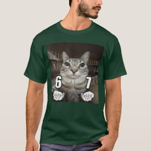T-shirt 67 Mème Chat Drôle Si Sept Mème 6 7 vintage