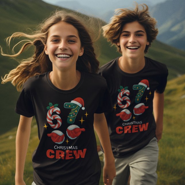 T-shirt 67 Meme “Christmas Crew” (Créateur téléchargé)