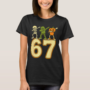 T-shirt 67 Meme Drôle Halloween Nombres Six Sept Hommes Fe