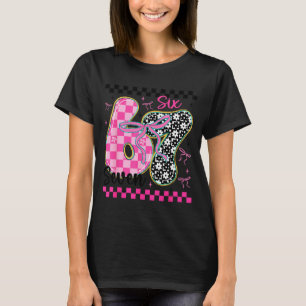 T-shirt 67 Mème drôle rempli de cœurs Six Sept Valenti