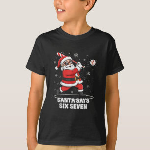 T-shirt 67 Meme Drôle Six Sept Noël 6-7 Meme Santa 