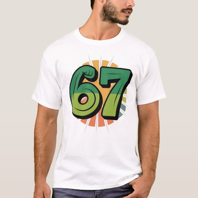 T-shirt 67 Meme Food Avocado Fitness (Devant)